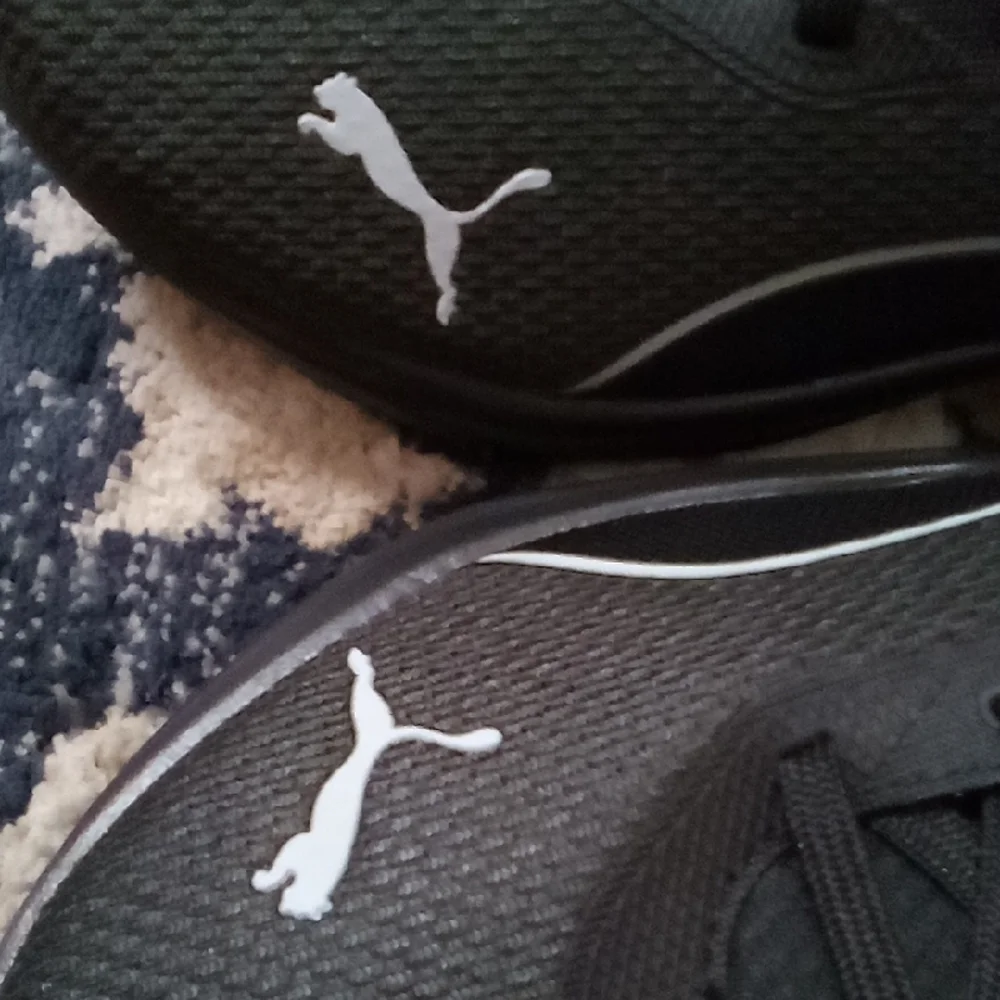 Puma Black Sneakers with White Logo Accents - Picture 7 of 8